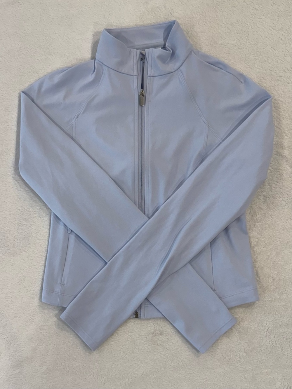 Women’s Athleta Light Blue Cropped Full-Zip Jacket